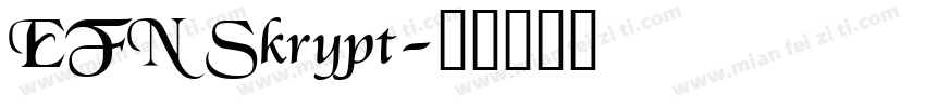 EFN Skrypt字体转换